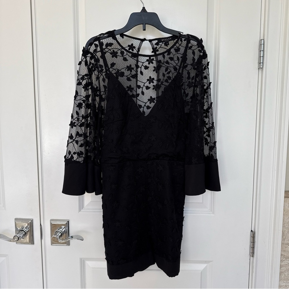 Beulah Elegant Black Romper Shorts size small